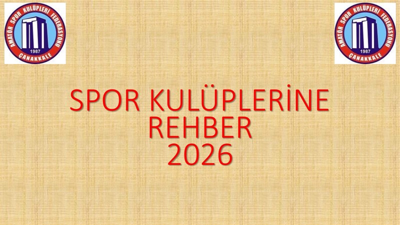 SPOR KULÜPLERİMİZİN DİKKATİNE