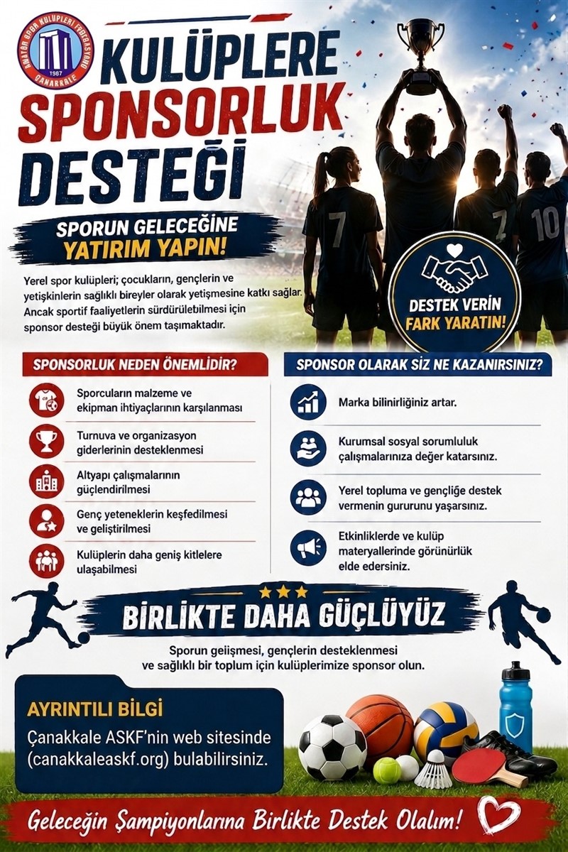 KULÜPLERE SPONSORLUK DESTEĞİ
