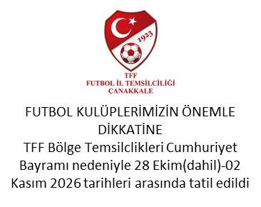 FUTBOL KULÜPLERİMİZİN ÖNEMLE DİKKATİNE