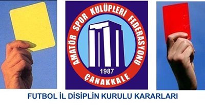 FUTBOL İL DİSİPLİN KURULU KARARLARI  17.10.2024 / 2024-2025/ 2