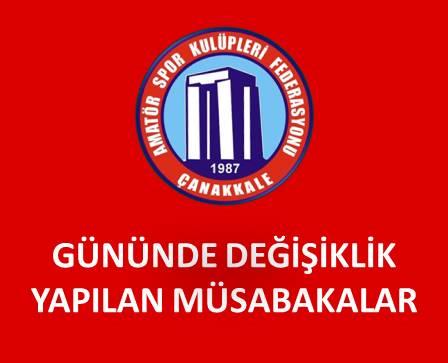 U 14 LİGİ YARI FİNAL MÜSABAKALARININ GÜNÜNDE DEĞİŞİKLİK YAPILDI
